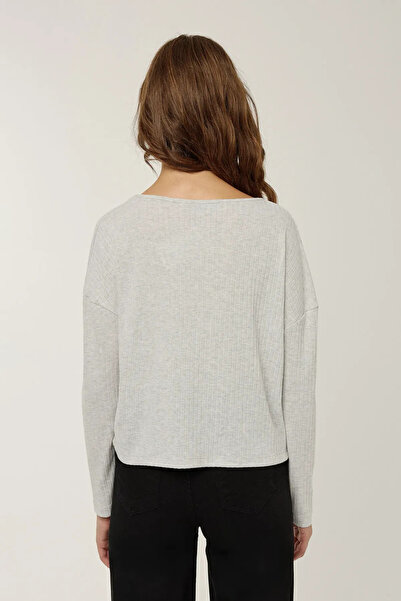 Hiccup Μακρυμάνικη μπλούζα με λαιμόκοψη σε σχήμα V