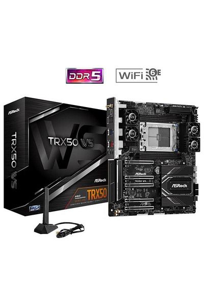 ASROCK Trx50 Wifi-6e Ws Ecc Ddr5 10-gbe Lan PCIE 5.0 Str50 Atx