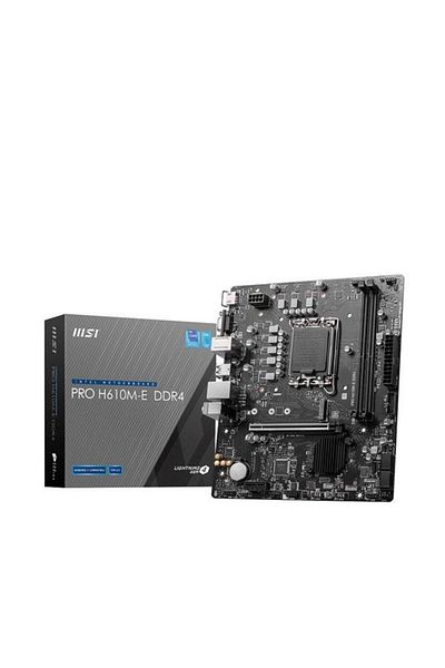 MSI Pro H610M-E Ddr4 M2 Pcie Nvme HDMI Pcie 16X V4.0 1700P Matx - Pc Peripheral Device