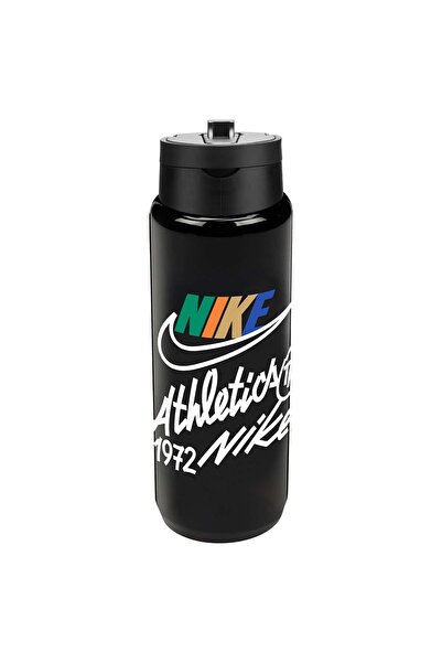 Nike Renew Recharge Straw Bottle 24oz Graphic - Black/Black/Malachite
