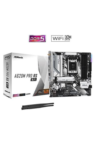ASROCK A620m Pro Rs - WiFi 6e DDR5 HDMI-DP PCIe 4.0 AM5 Matx