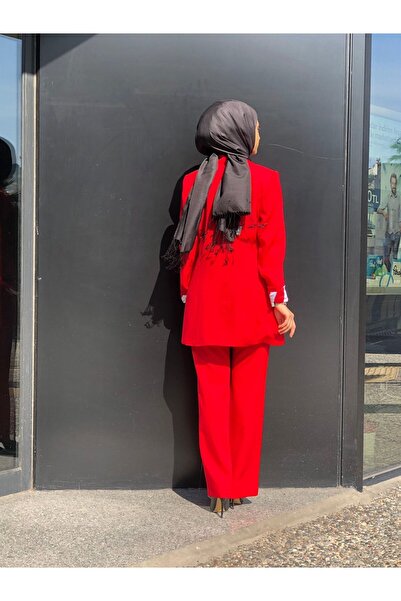 miaruj High Waist Pants with Triangle Corsage