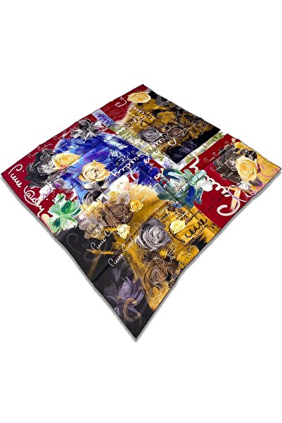 Pierre Cardin Μπορντό Μεταξωτό Φουλάρι Τιβίλ με Μικτό Σχέδιο 4210701 - 311