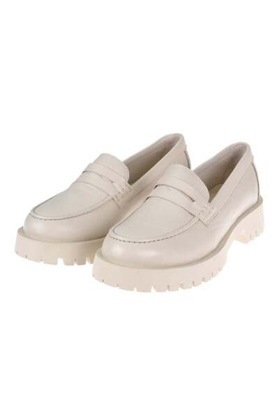 pullman Divadonna Hakiki Deri Makosen Kadın Ayakkabı BL-2842 BEJ