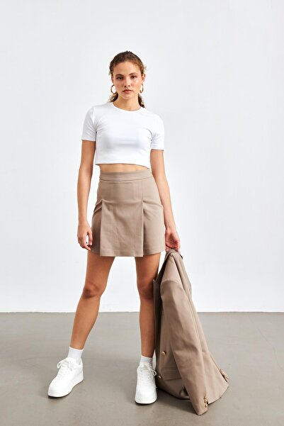 YOUR NAME Пільова деталізована жіноча міні-спідниця