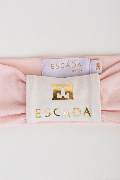 Escada Powder Baby Bandana with Logo
