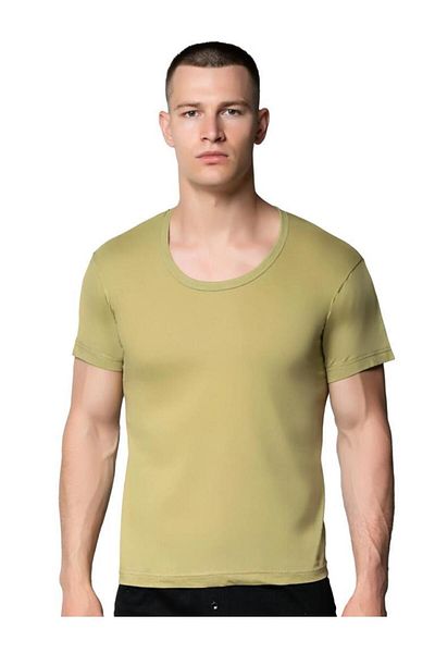 SEDEF YILDIZ 6 Pieces Men's Combed Cotton Crew Neck Undershirt Athlete 1009