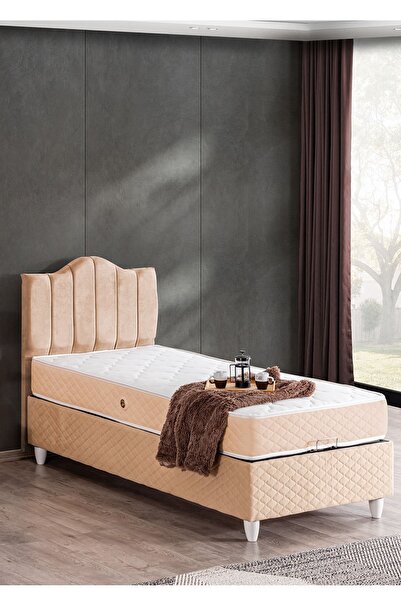 Setay Baza, Trend Ikili Set, Tek Kişilik Baza Başlık - Bej