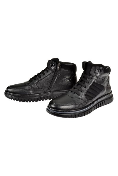 LUCIANO BELLINI Hakiki Deri Erkek Bot LB-13409 SİYAH