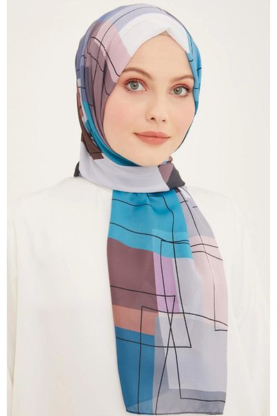Armine Life Shawl 5354-14 Multicolor Mixed Pattern