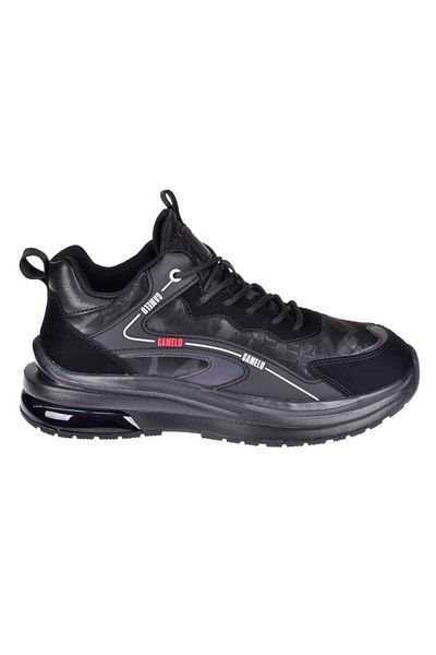 GAMELU Ανδρικά αθλητικά παπούτσια Sneaker Ek-went Μαύρο