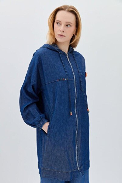 Nihan Kapşonlu Denim Giy-çık