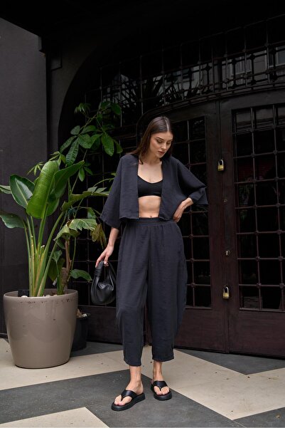 YOUR NAME Black Design Women's Baggy Suit