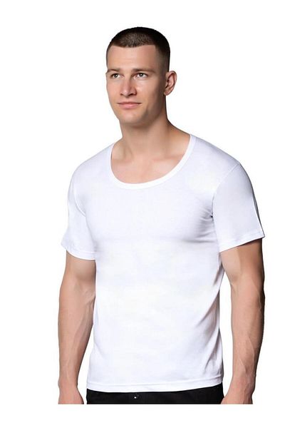 SEDEF YILDIZ 6 Pieces Men's Oversize Crew Neck Undershirt Athlete 1003
