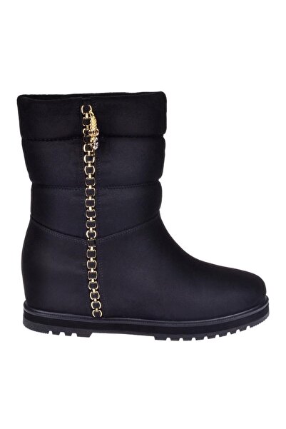 pullman İçten Dolgu Tabanlı Kadın Bot SMS-63122 SİYAH SÜET