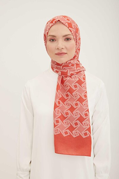Armine Trend Akasya Şal cu model de cărămidă închisă 4 - 22005