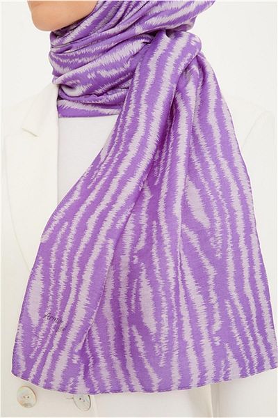 Armine Şal violet Pure Lina Trend - 14-21210