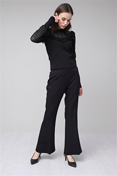 Moodbasic SPANISH BEAN CREPE PANT