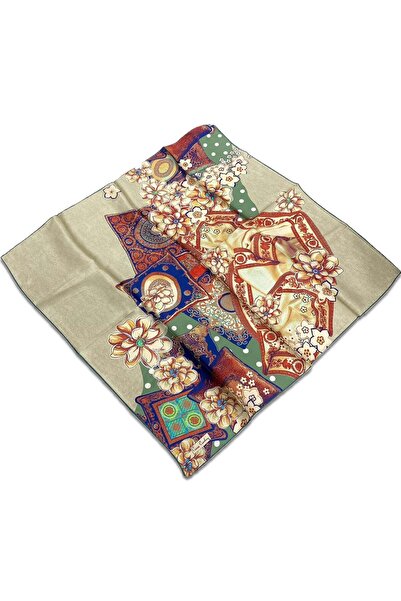 Pierre Cardin Yeşil Karma Desen Sura İpek Eşarp 30175