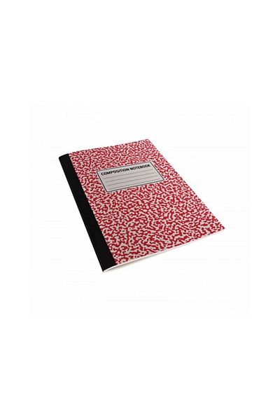 DEFFTER 64802-3 Composition Notebook A4 Striped Red