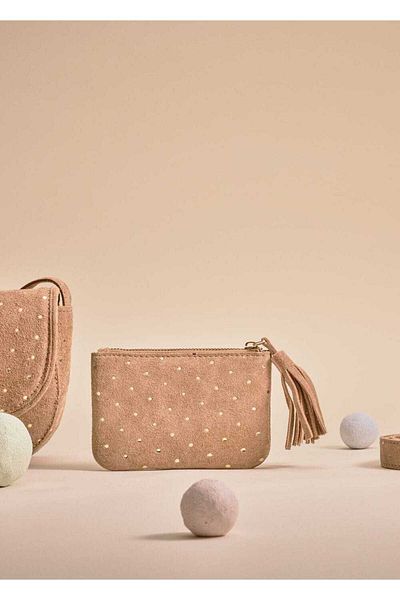 MANGO Kids Studded Leather Bag