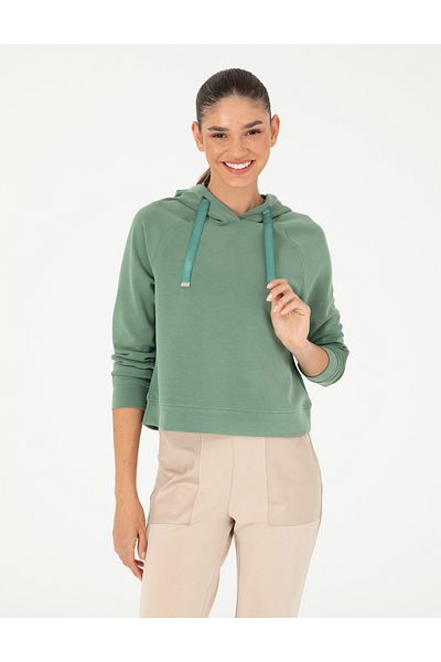 Pierre Cardin Green Regular Fit Modal Fabric Sweatshirt 50283336 -Vr054
