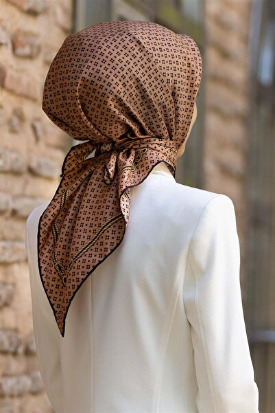 Vissona Tivil Copper - Μαύρο μεταξωτό φουλάρι DGN 50281 - 0015 - 0001