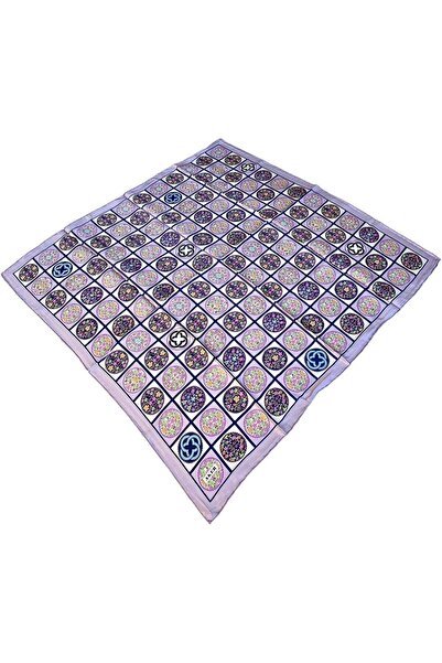 Aker Mor Karma Desen Sura İpek Eşarp 8864701-391