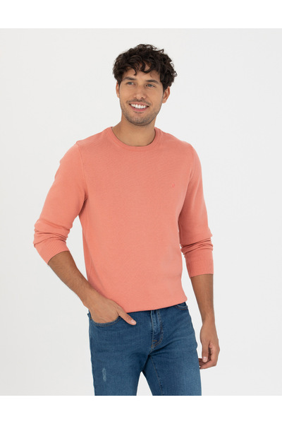 Pierre Cardin Somon Slim Fit Bisiklet Yaka Basic Triko Kazak 50270179-VR047