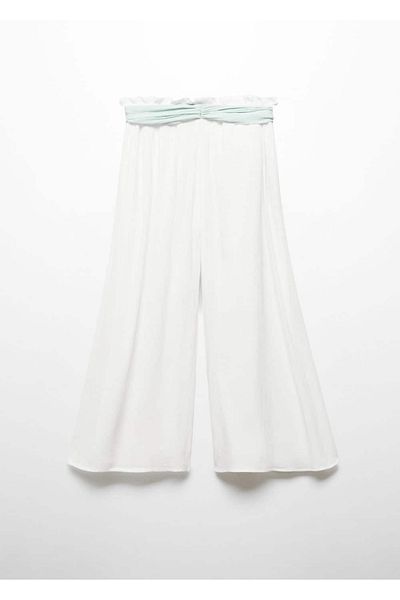 MANGO Kids Παντελόνι Bamboo Tie με λεπτομέρειες