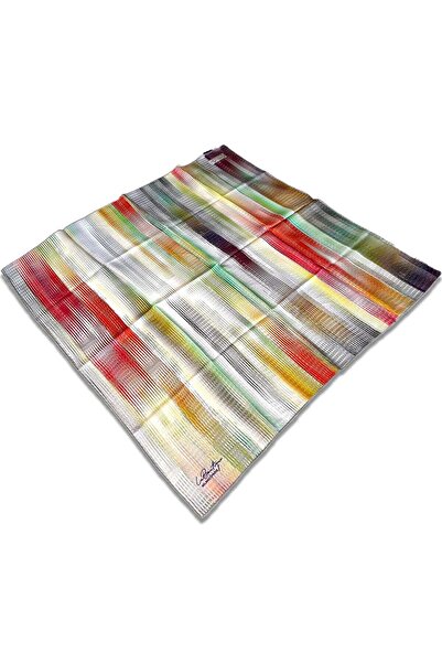 LA BOUTIQUE Eșarfă din mătase Tivil cu model verde mixt 1927 - 05