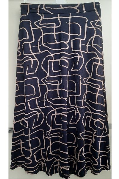 N.Y.YILDIZ STAR New Patterned - Lycra Viscose Bell Model, Elastic Waist, Mother's Skirt