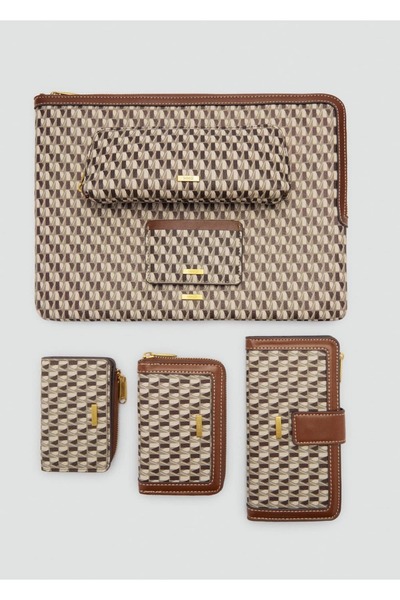 MANGO Woman Logo baskılı fermuarlı kılıf