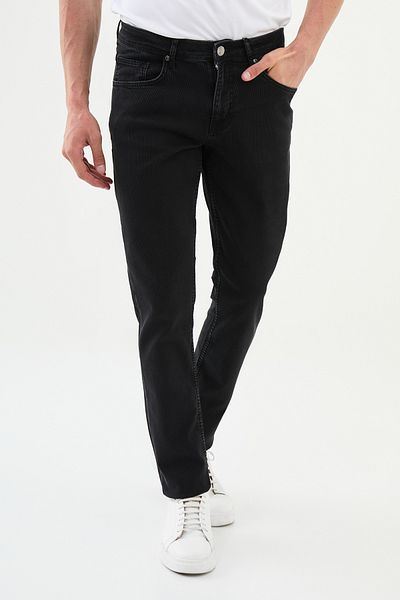 Mcr Striped Super Slim Fit Men's Jeans Black - 33012.24K