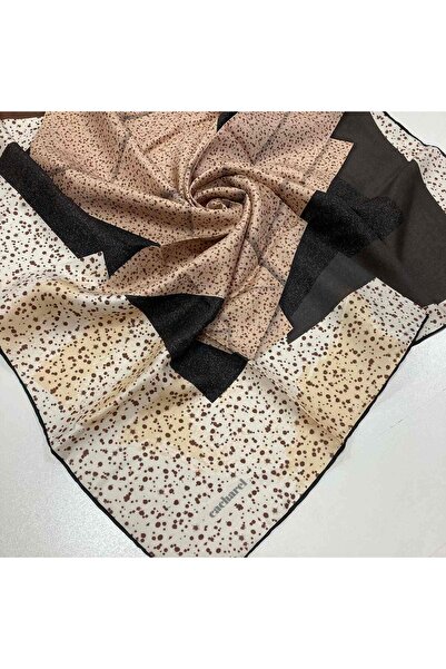 Cacharel Milk Coffee Tivil Silk Scarf8419313-915