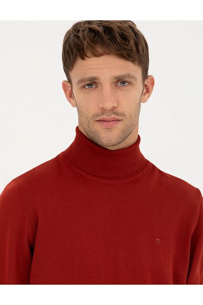 Pierre Cardin Пуловер с поло яка Slim Fit - Вълнена смес 50270052-vr031