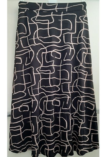 N.Y.YILDIZ STAR New Patterned - Lycra Viscose Bell Model, Elastic Waist, Mother's Skirt