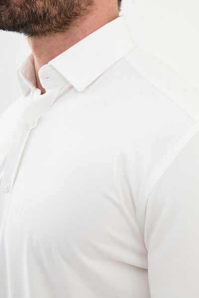 Mcr Plain Slim Fit Men's Shirt White - 27023.24K