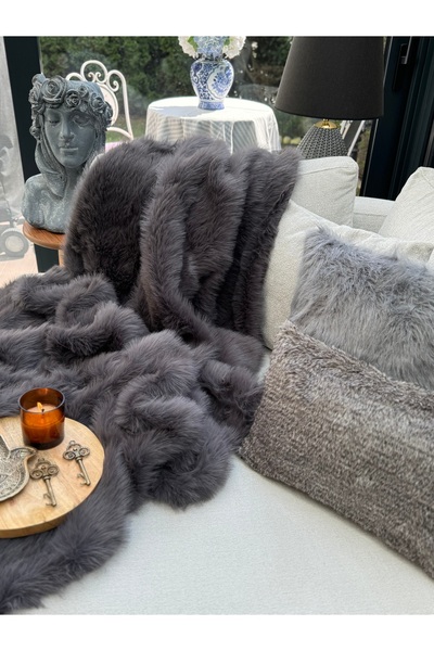 sevaradekor Plush Cover Non-Slip Sofa Cover Lolita Sofa Cover 160 X 100 cm