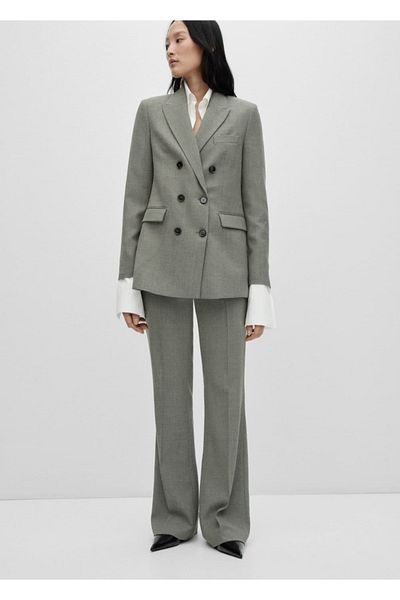 MANGO Woman Zweireihige Blazerjacke