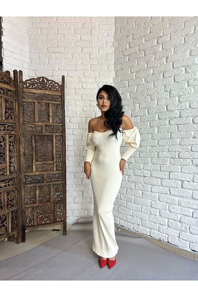 moneta boutique Γυναικείο φόρεμα Princess Sleeve Knitwear