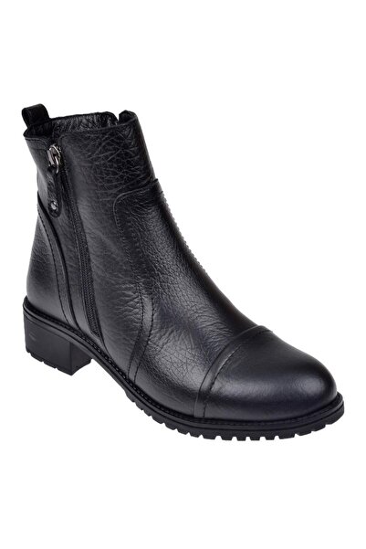 pullman Voyager Hakiki Deri Alçak Topuklu Kadın Bot VOY-7550 SİYAH