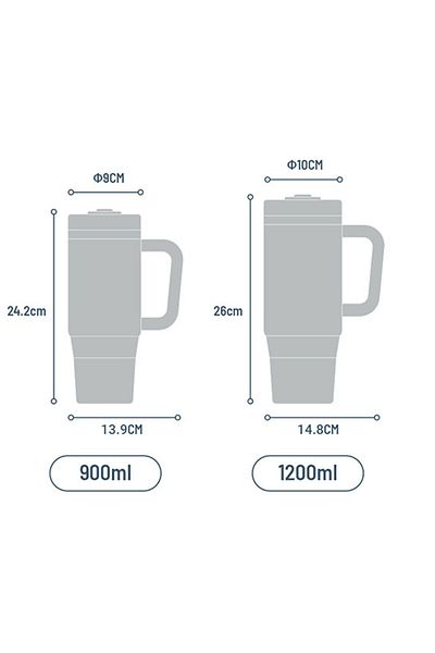 Tyeso Qq Termos Sızdırmaz Pipetli Çift Duvarlı Vakumlu 1200ml Yeşil