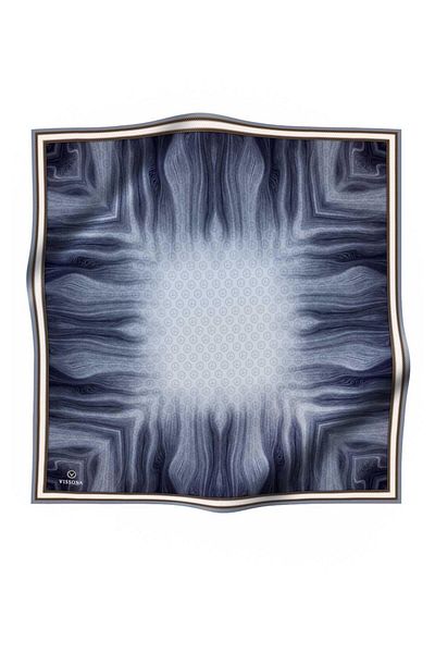 Vissona Φουλάρι με μοτίβο με λογότυπο Silk Tivil Grey 10659-0028