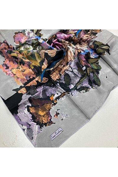 Pierre Cardin Ασημένιο μοτίβο λουλουδιών Tivil μεταξωτό μαντήλι 7660438 - 992