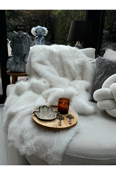 sevaradekor Peluş Örtü Kaymaz Koltuk Örtüsü Lolita Koltuk Örtüsü 160 X 100 Cm