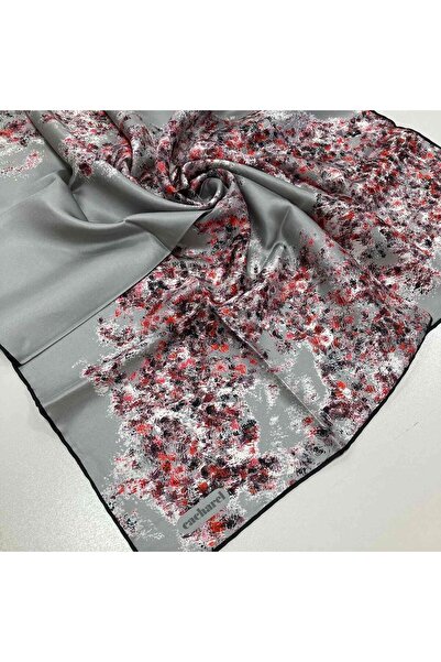 Cacharel Gray Digital Pattern Tivil Silk Scarf8308313-972