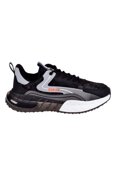 GAMELU Ανδρικά αθλητικά παπούτσια Sneaker Ek-long Μαύρο
