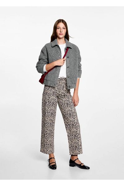 Mango Teen Gray Jacket for Kids