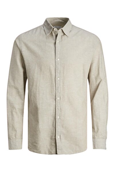 Jack & Jones Plus Ανδρικό μακρυμάνικο μινιμαλιστικό πουκάμισο Jack&Jones Plus - Casual και κομψό